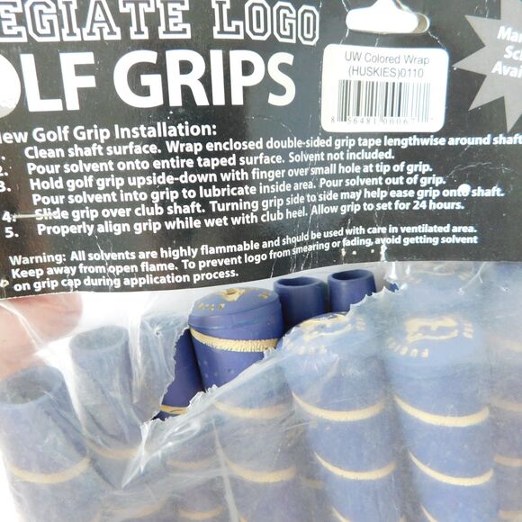 University of Washington Huskies Golf Grips Collegiate Set of 12 Purple 2002 NEW - Picture 8 of 12